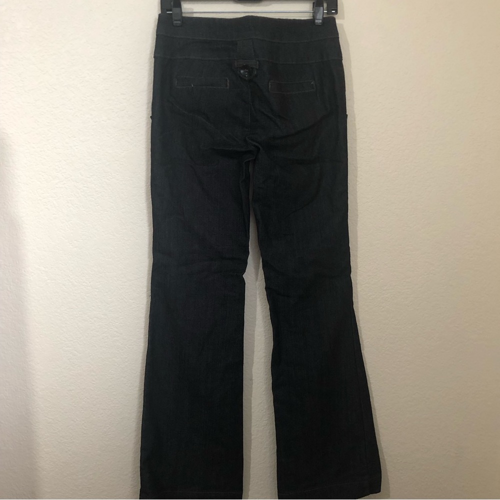 BOOM BOOM Jeans Womens Juniors 7 Low Rise Jeans Dark Wash Buttons NWOT - Picture 10 of 14